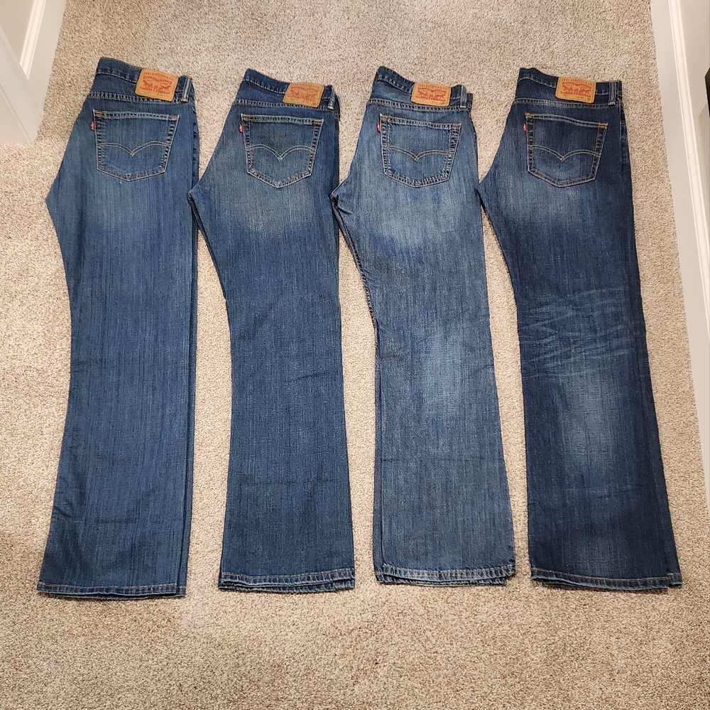 Mens LEVI 527 - 34x32 - (4 PAIR LOT)